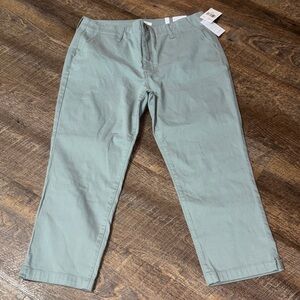 STS Blue Light Green Hi Rise lulu crop trouser  NWT